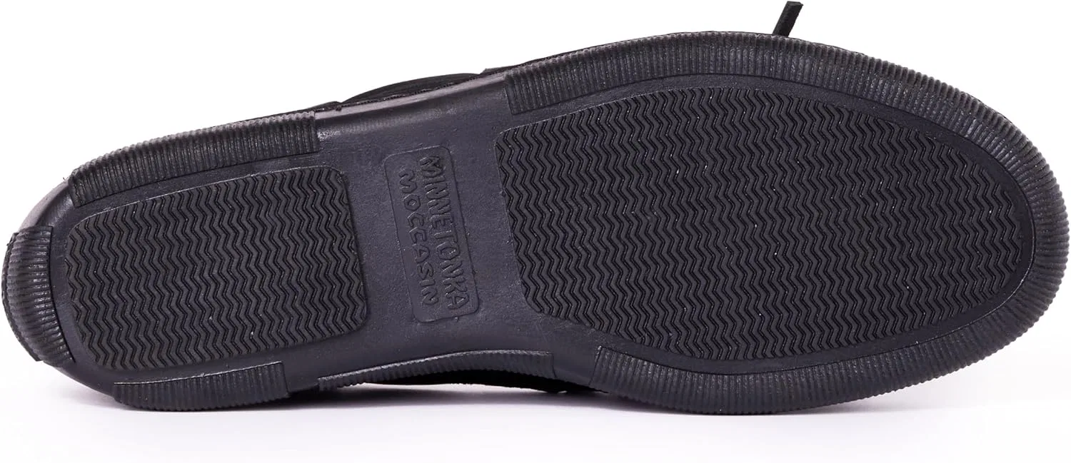 Мужские мокасины Minnetonka Moosehide Classic 892, Black — фото 3