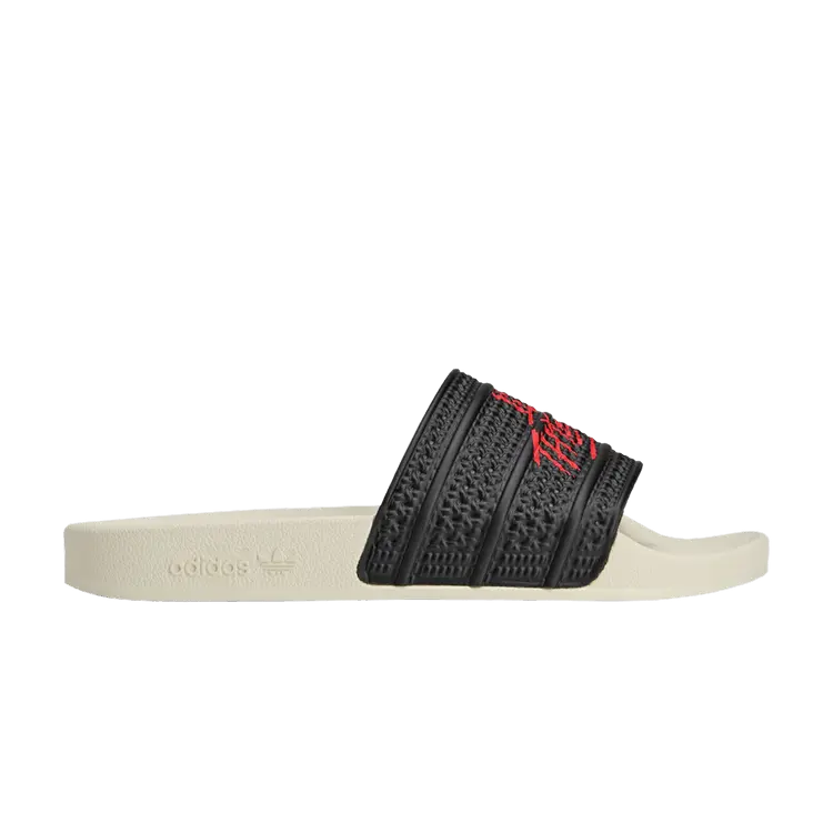 

Сандалии adidas 100 Thieves x Adilette Slide 'Black Red', черный