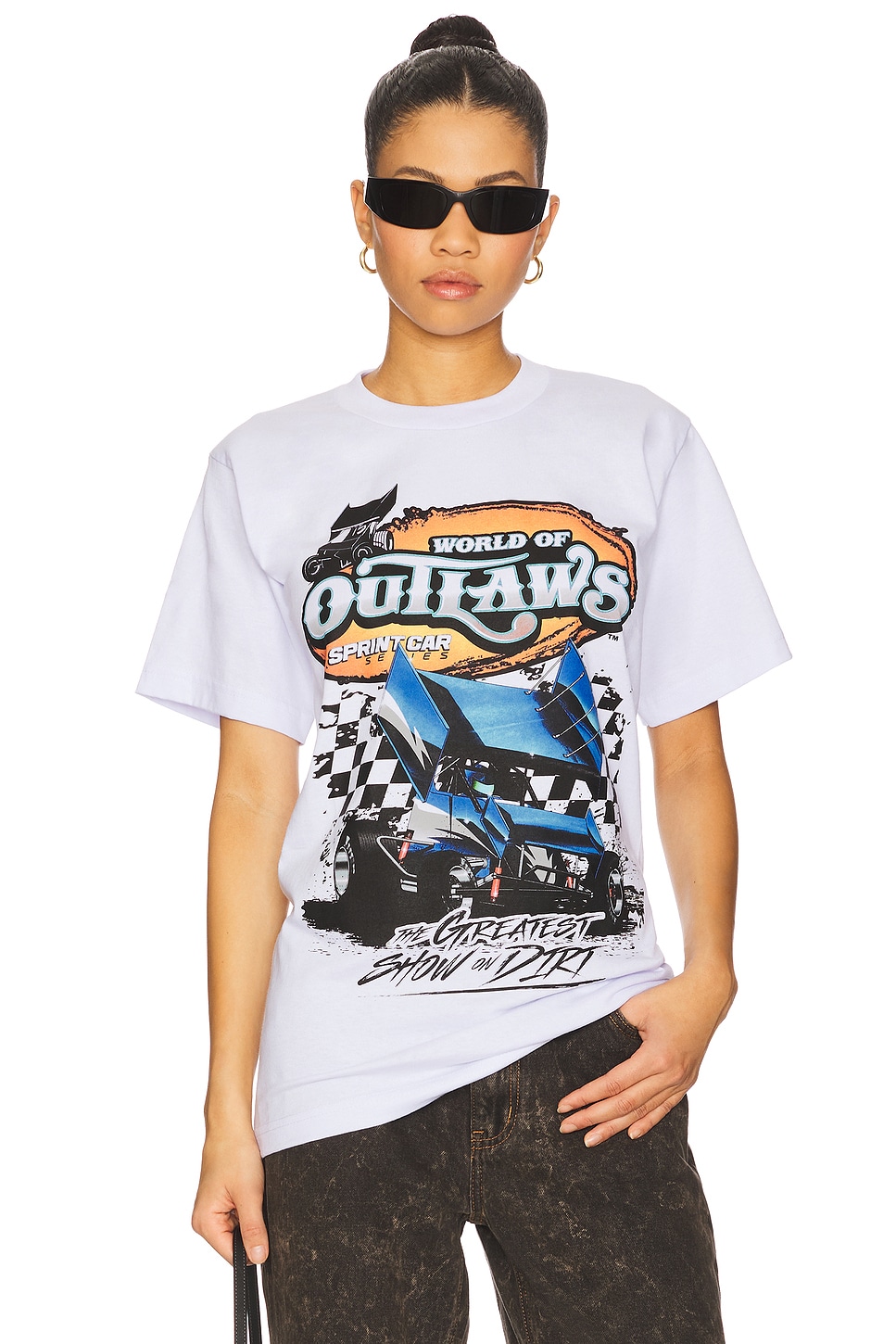 

Футболка с коротким рукавом World of outlaws spring car series Philcos, white