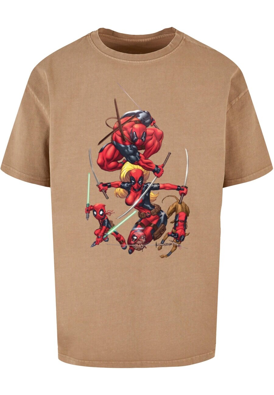 

Классическая футболка ABSOLUTE CULT Shirt Deadpool - Family Group Swords, кэмел