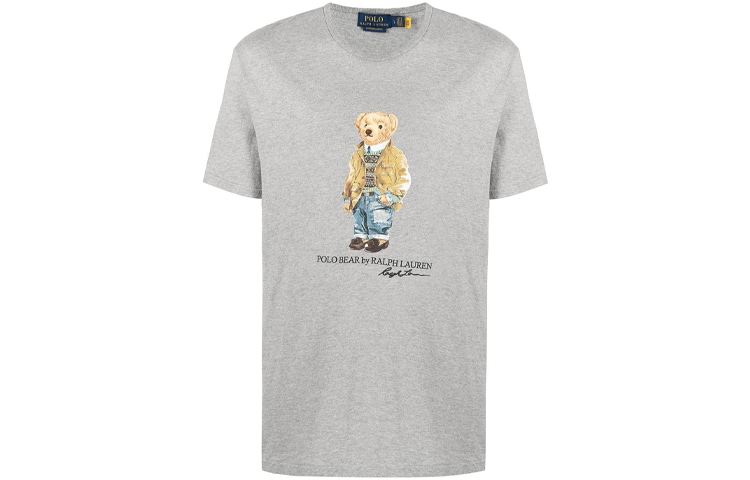 

Футболка мужская серая Polo Ralph Lauren, серый