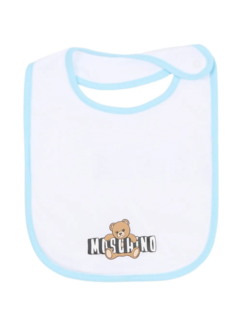 Комплект боди с логотипом Moschino Kids, синий — фото 4