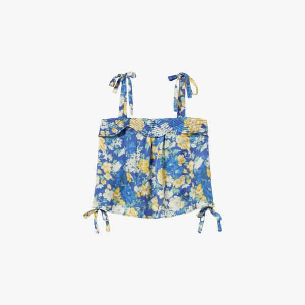 

Расписной сатиновый топ без рукавов Claudie Pierlot, цвет divers