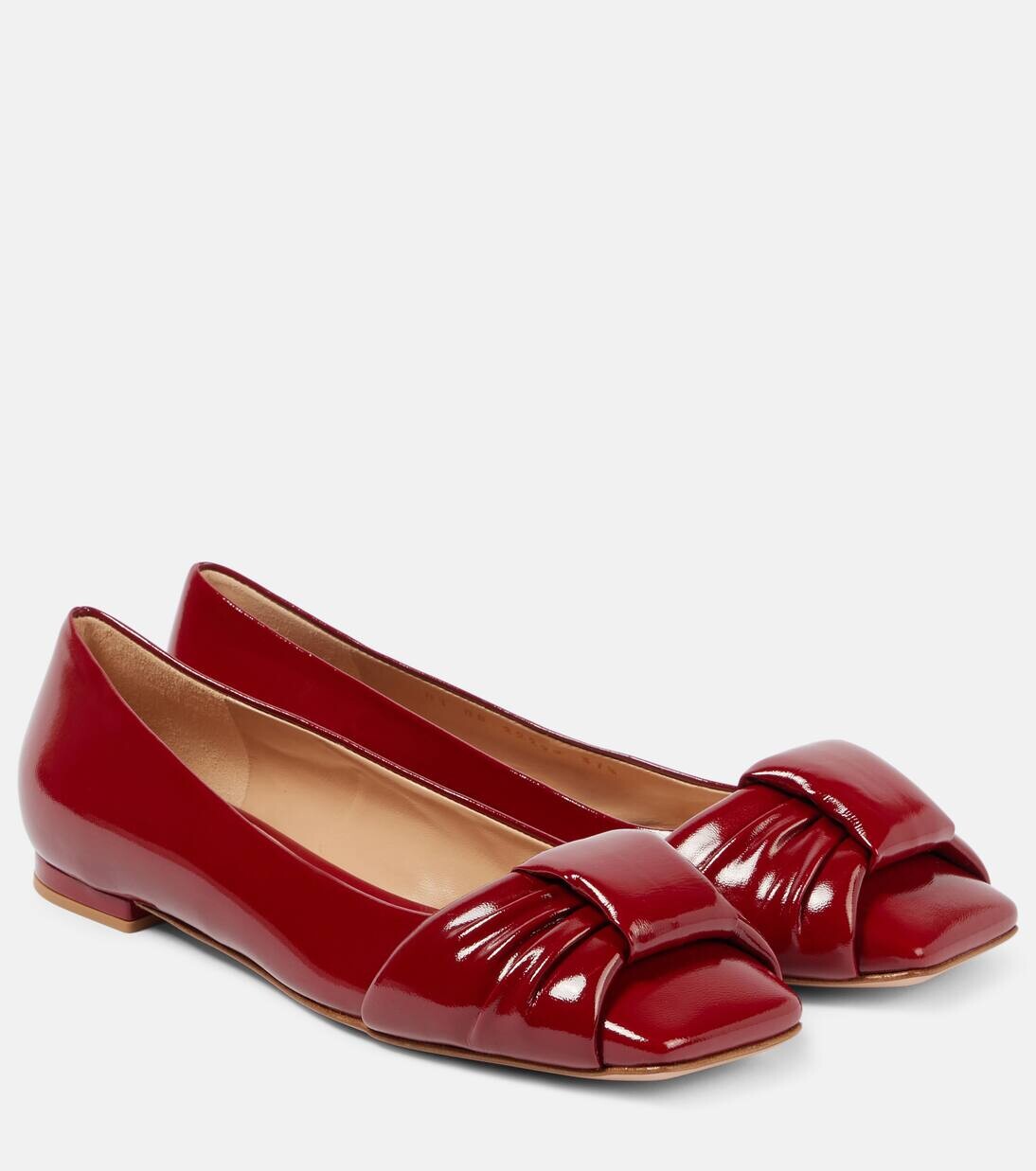 Балетки Paradì из лакированной кожи Gianvito Rossi, цвет rouge