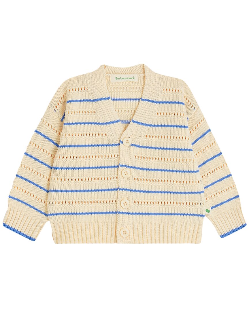 

Кардиган Bonnie Mob в полоску с ажурной вязкой The bonnie mob, синий