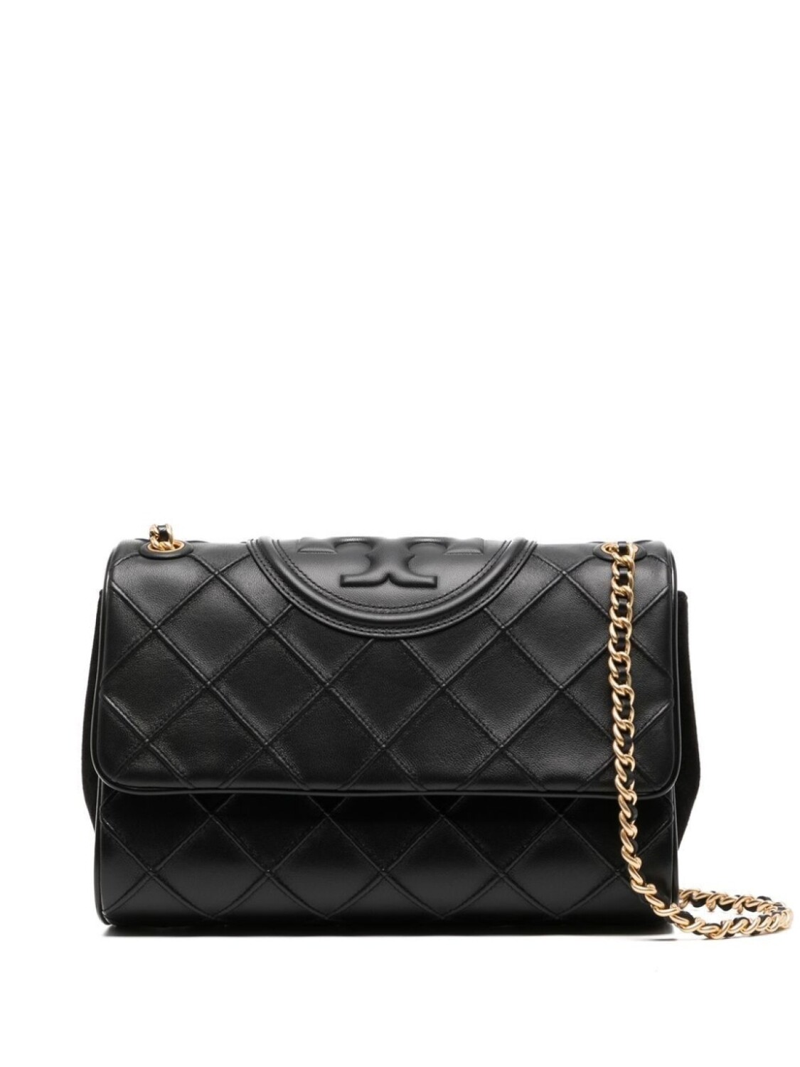 

Tory Burch стеганая сумка на плечо Fleming, черный