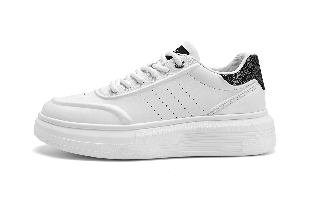 

HLA Мужские низкие скейтерские кроссовки бело-серебристые, цвет White Silver