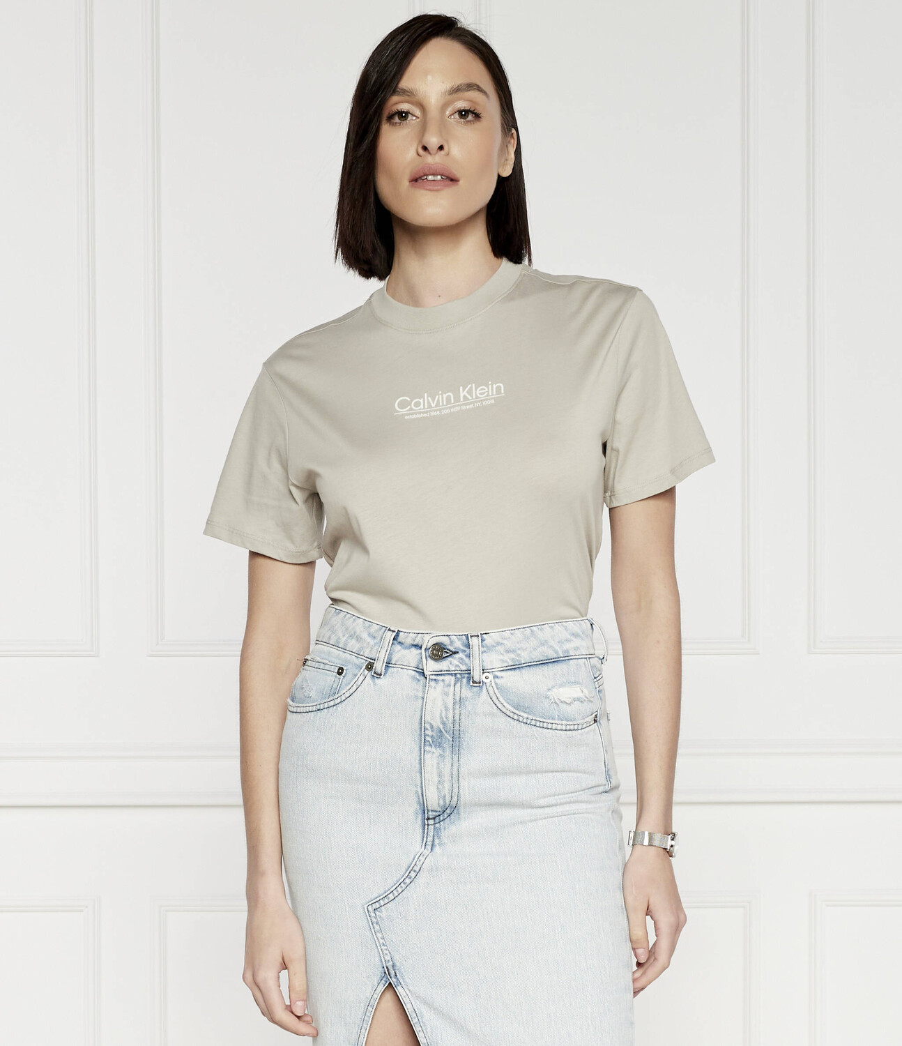 Футболка Calvin Klein COORDINATES Regular Fit, песочный — фото 3