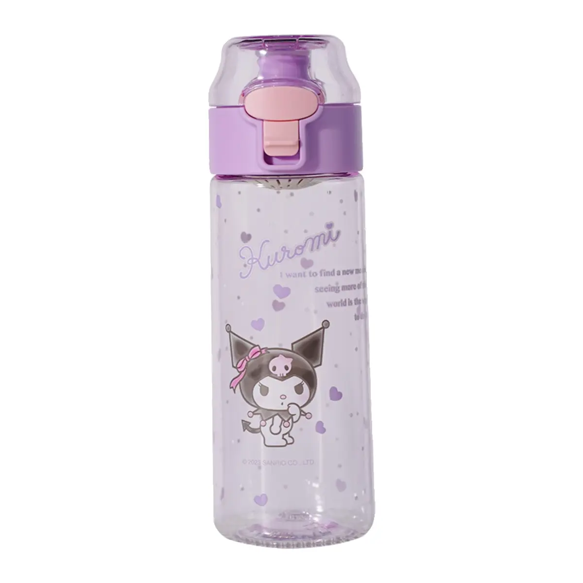 

Женская стильная летняя дорожная кружка с инфузором для чая 550ml Sanrio, фиолетовый