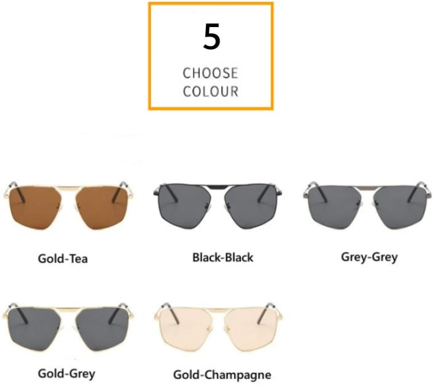 

Солнцезащитные очки с защитой от УФ-излучения UV400 | Металлическая оправа | Для женщин и мужчин | Для занятий спортом на открытом воздухе и вождения DSVIGF, Gold Tea