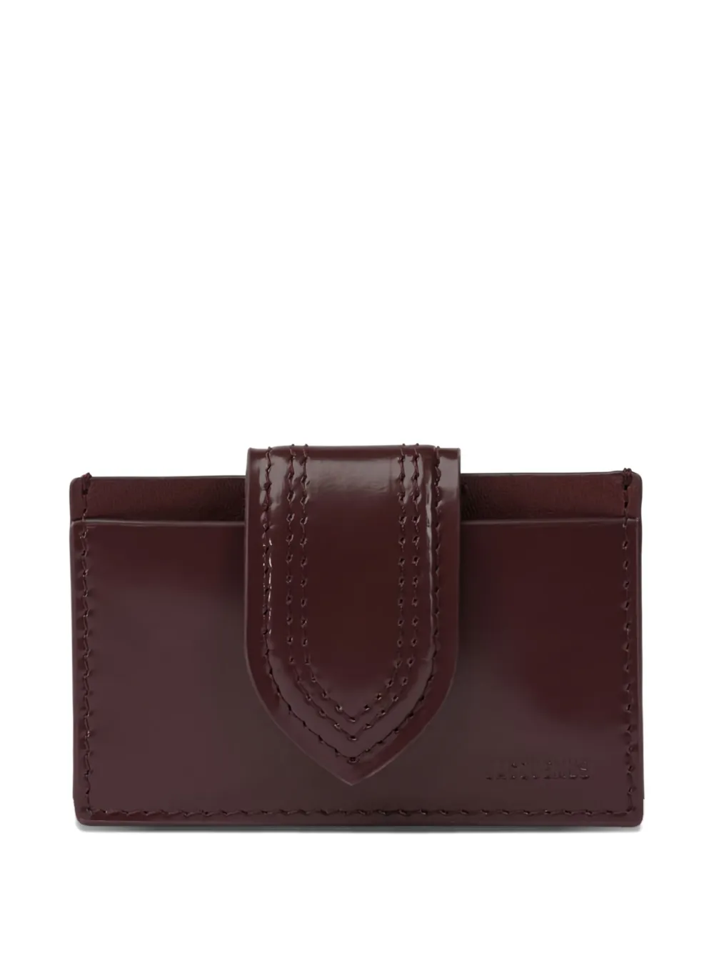 Кошелек Bambino с простроченной вставкой JACQUEMUS, коричневый — фото 2