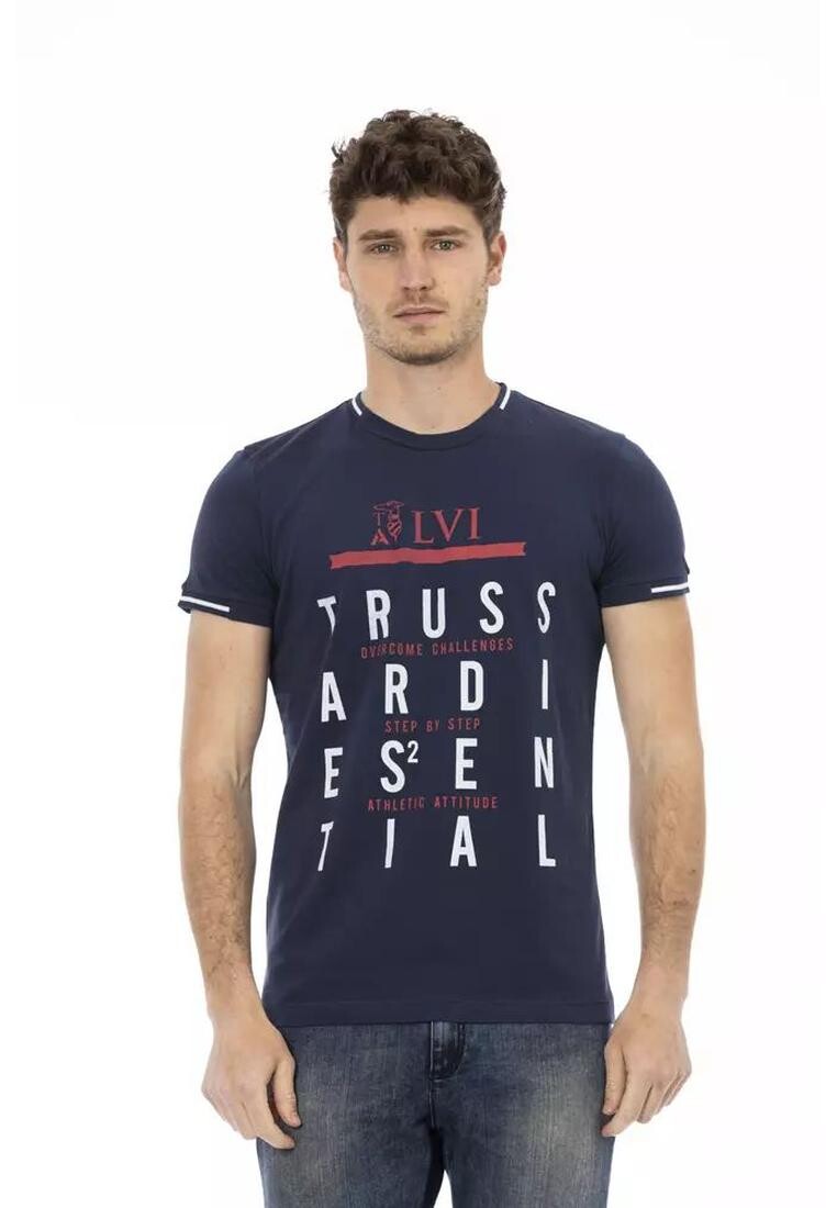 

Хлопковая футболка Trussardi Action, синий