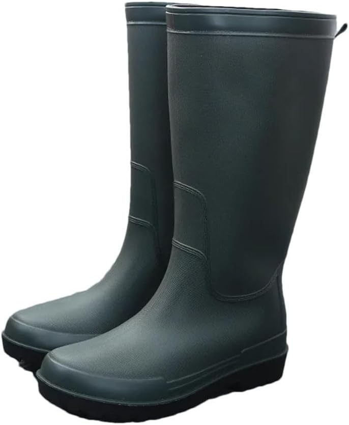 

Мужские дождевые туфли для взрослых, средняя длина, водонепроницаемые, мягкие и противоскользящие с толстой подошвой, дождевые ботинки Generic, 760 En8