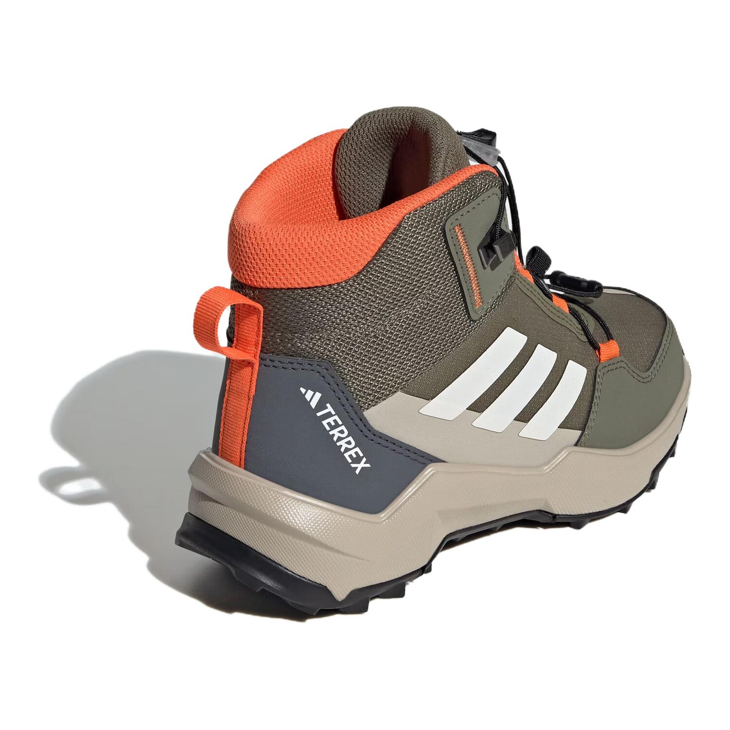 Кроссовки adidas Kids Outdoor Shoes Kids Mid-top Green/white/orange, цвет Strata Olive Green/Marvelous White/Semi-Impact Orange — фото 4