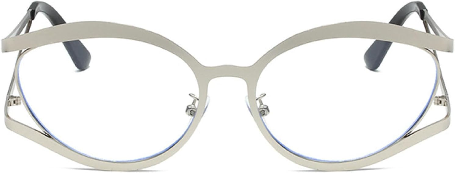 

Ретро-солнцезащитные очки в полой металлической оправе для женщин, модные очки «кошачий глаз», защита от УФ-излучения UV400, солнцезащитные очки для вождения и путешествий для мужчин mincl, Clear