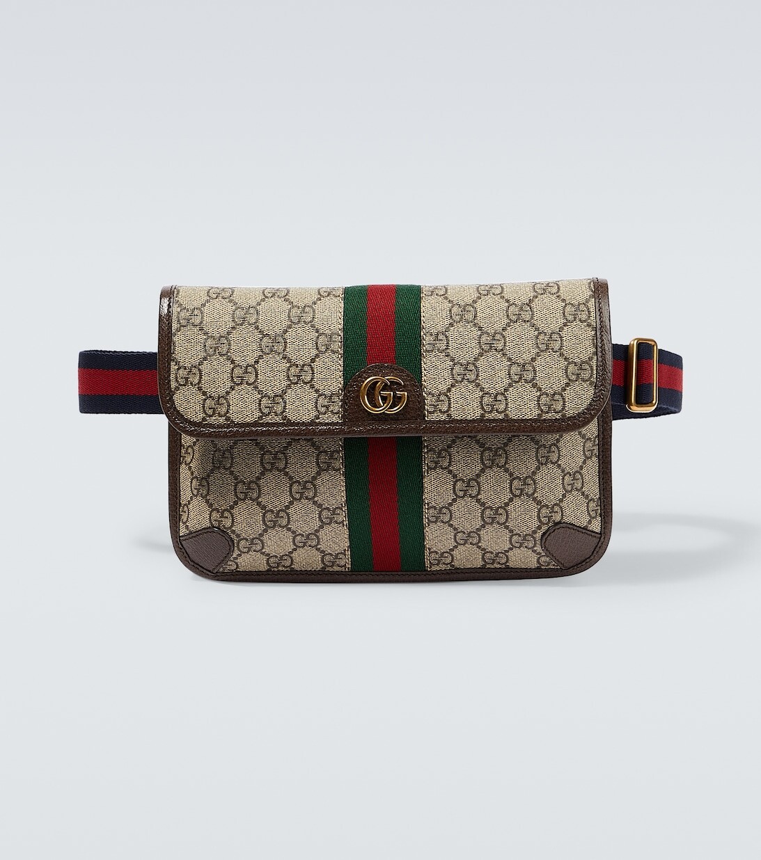 

Маленькая поясная сумка Ophidia GG из парусины Gucci, бежевый