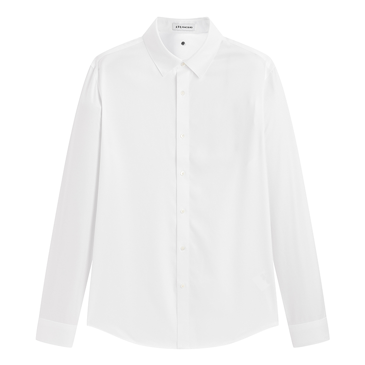 

PEACEBIRD MEN Рубашка мужская белая 1 Lapel Moderate