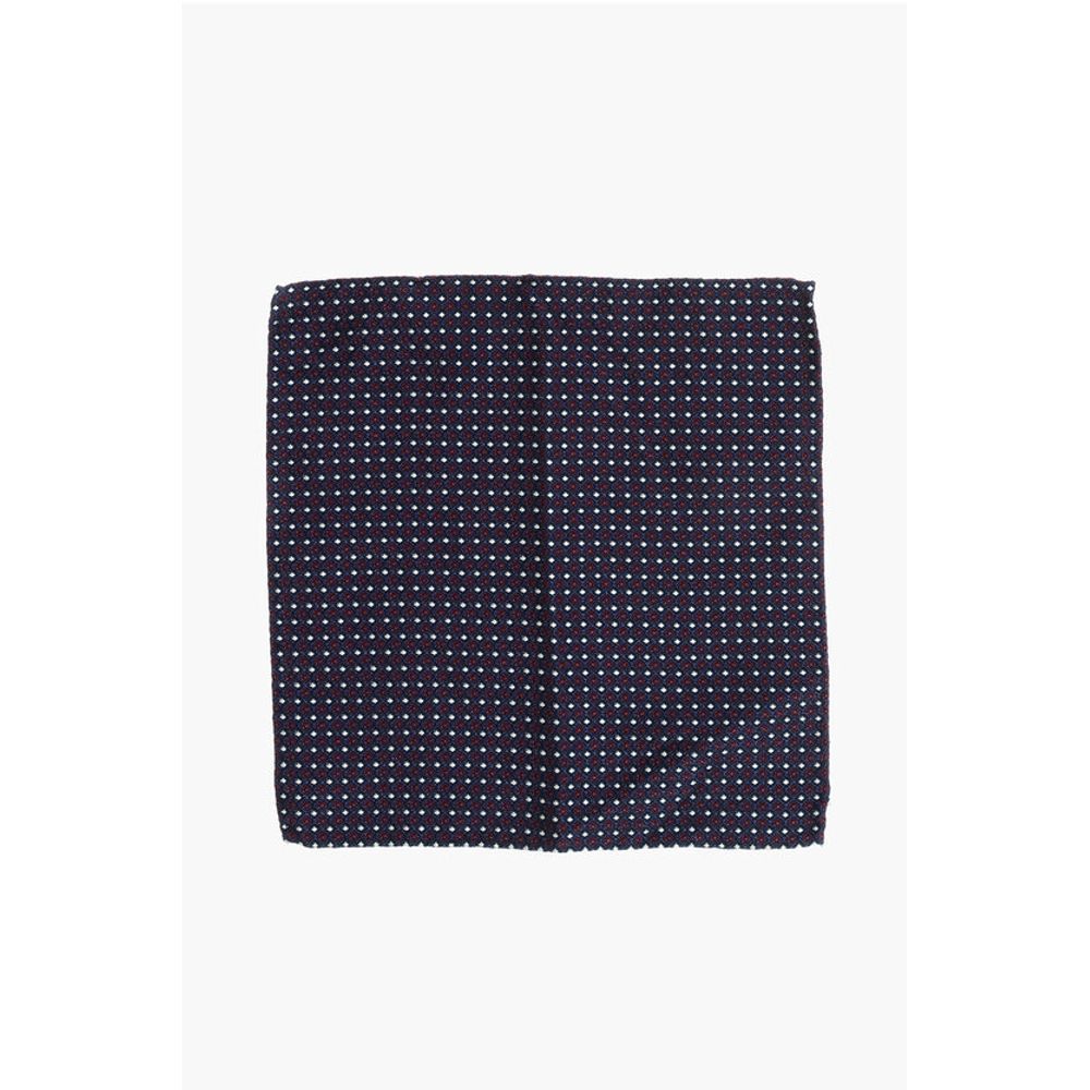 

Карманный платок из смесового шелка с геометрическим узором Dsquared2, синий