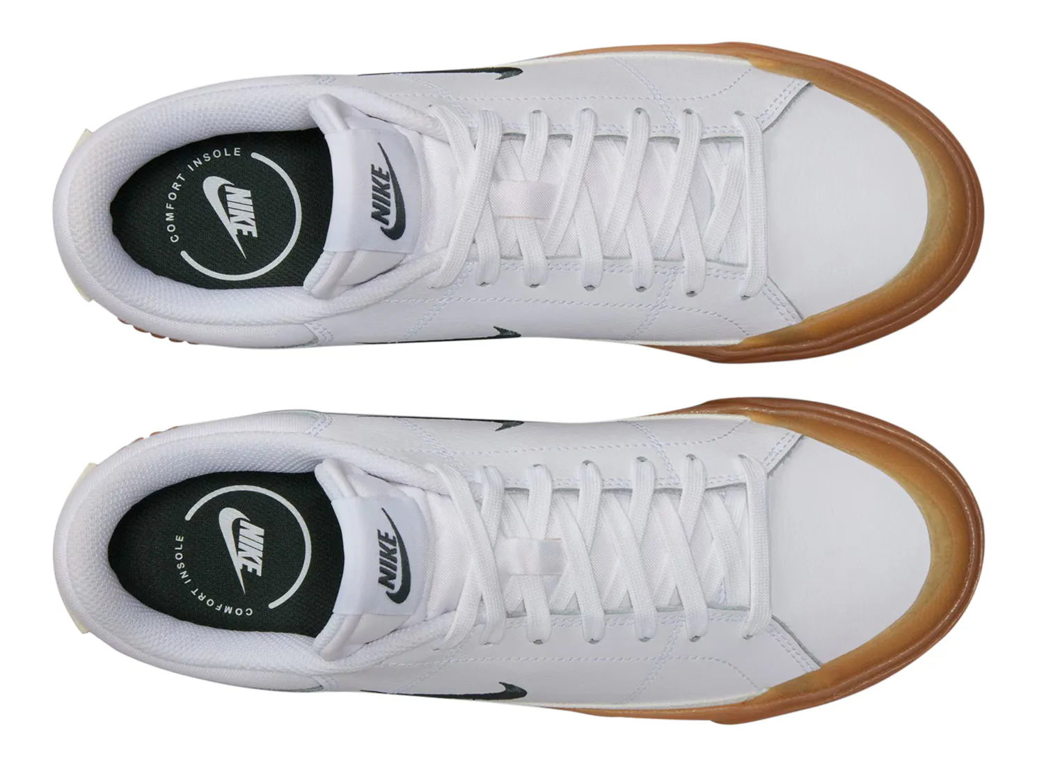 Кроссовки Court Legacy Lift Sneaker Nike, белый/зеленый — фото 4