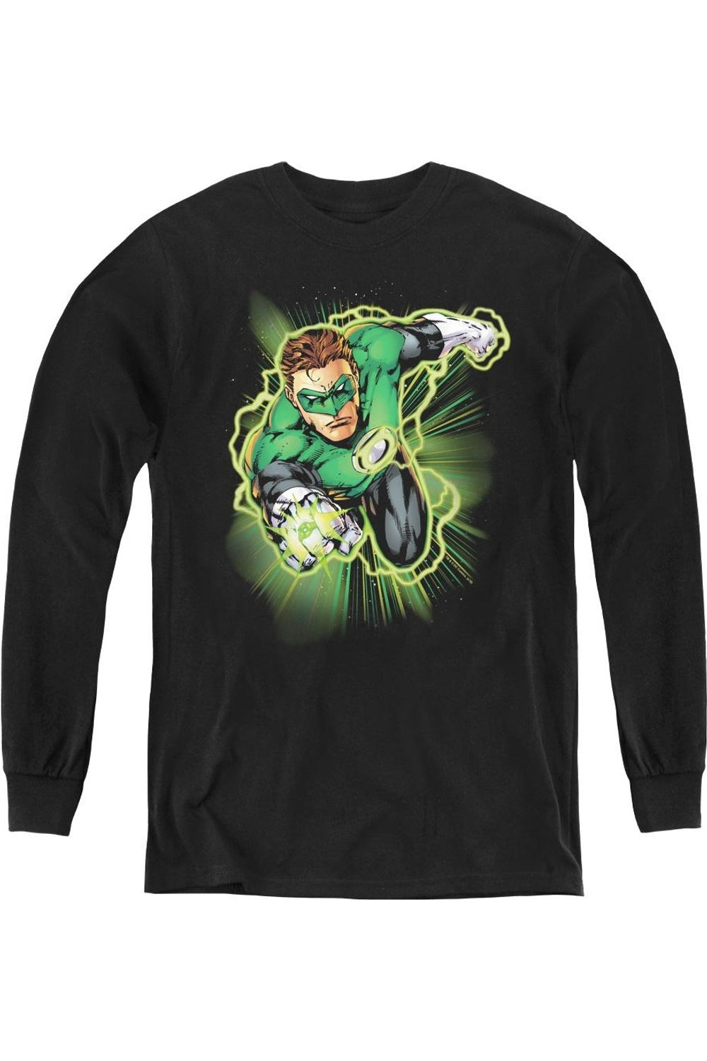 

Футболка с длинным рукавом "Лига справедливости Америки" Green Lantern Energy Youth Gildan