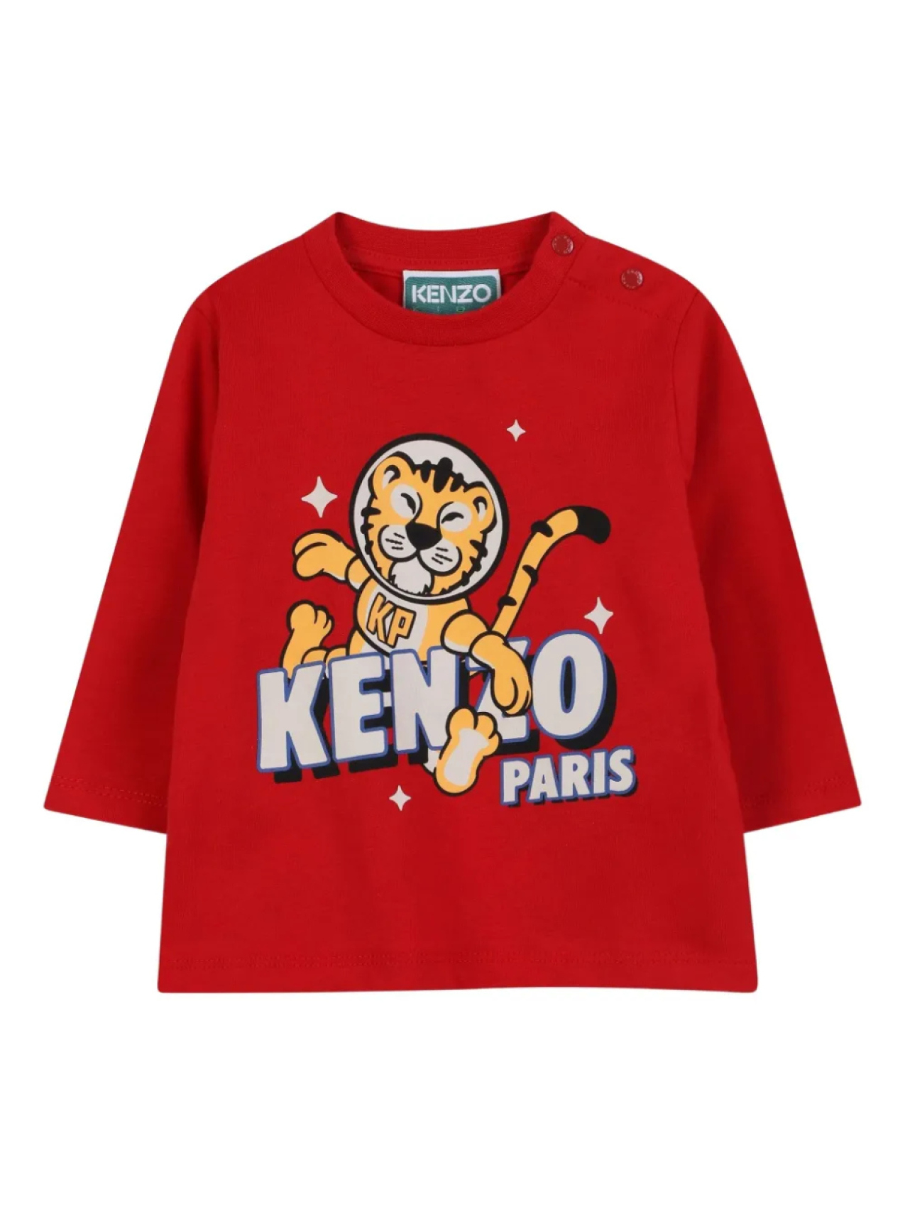 

Kenzo Kids футболка с длинными рукавами и принтом, красный