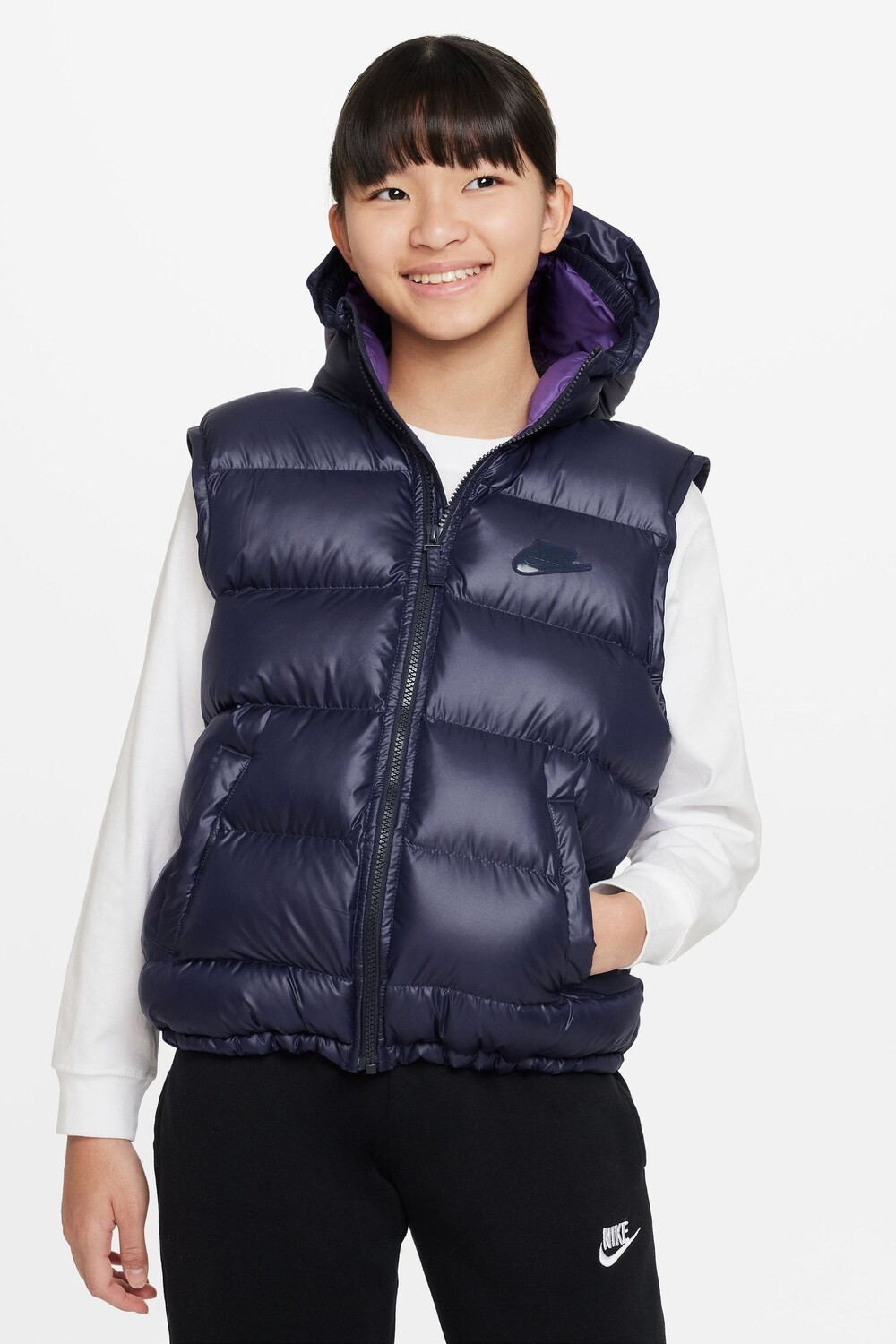 

Водонепроницаемый утепленный жилет Therma Fit с синтетическим наполнителем Nike, синий