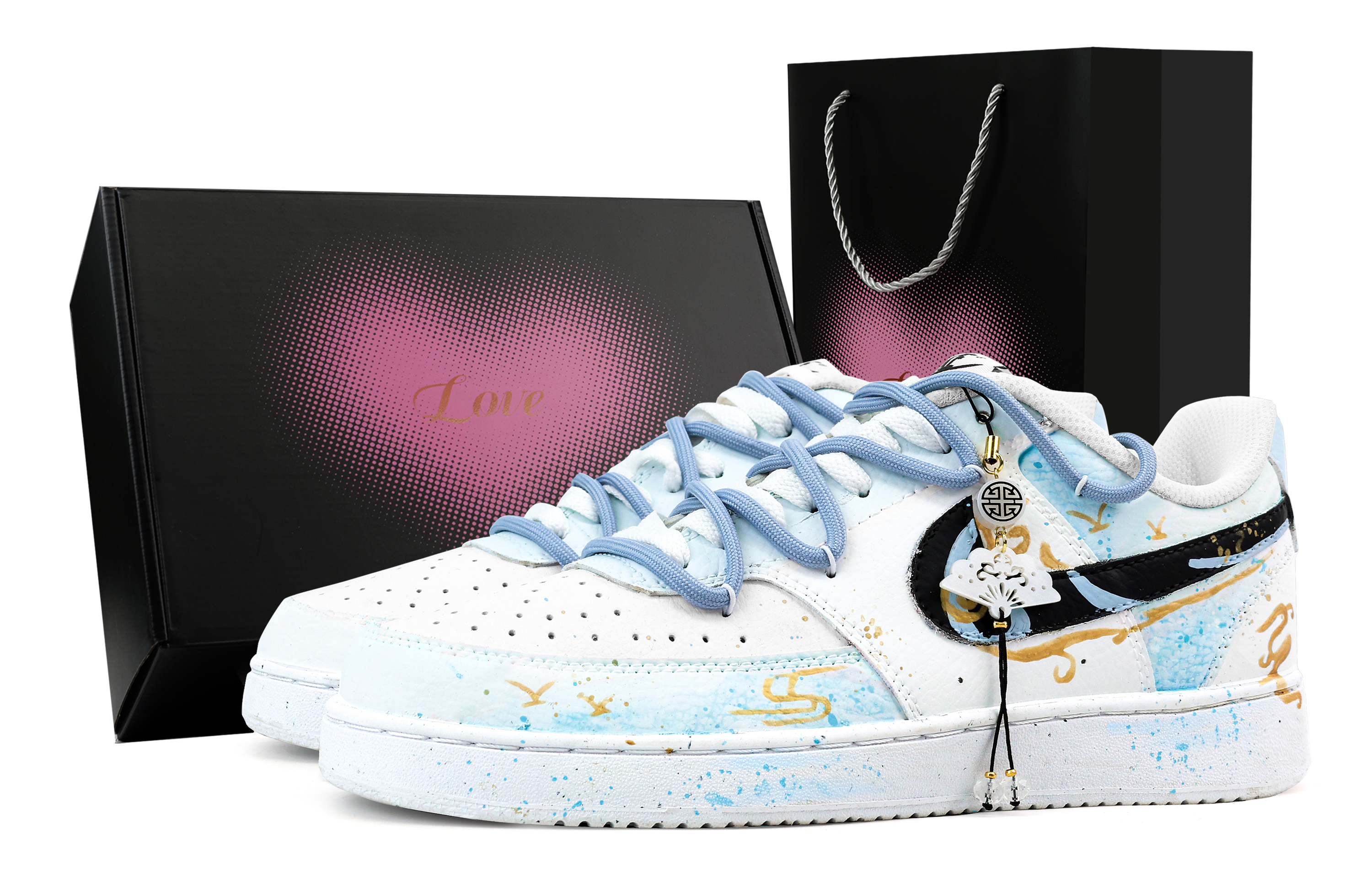 

Nike Кроссовки для скейтбординга Court Vision 1, низкие, синие, мужские