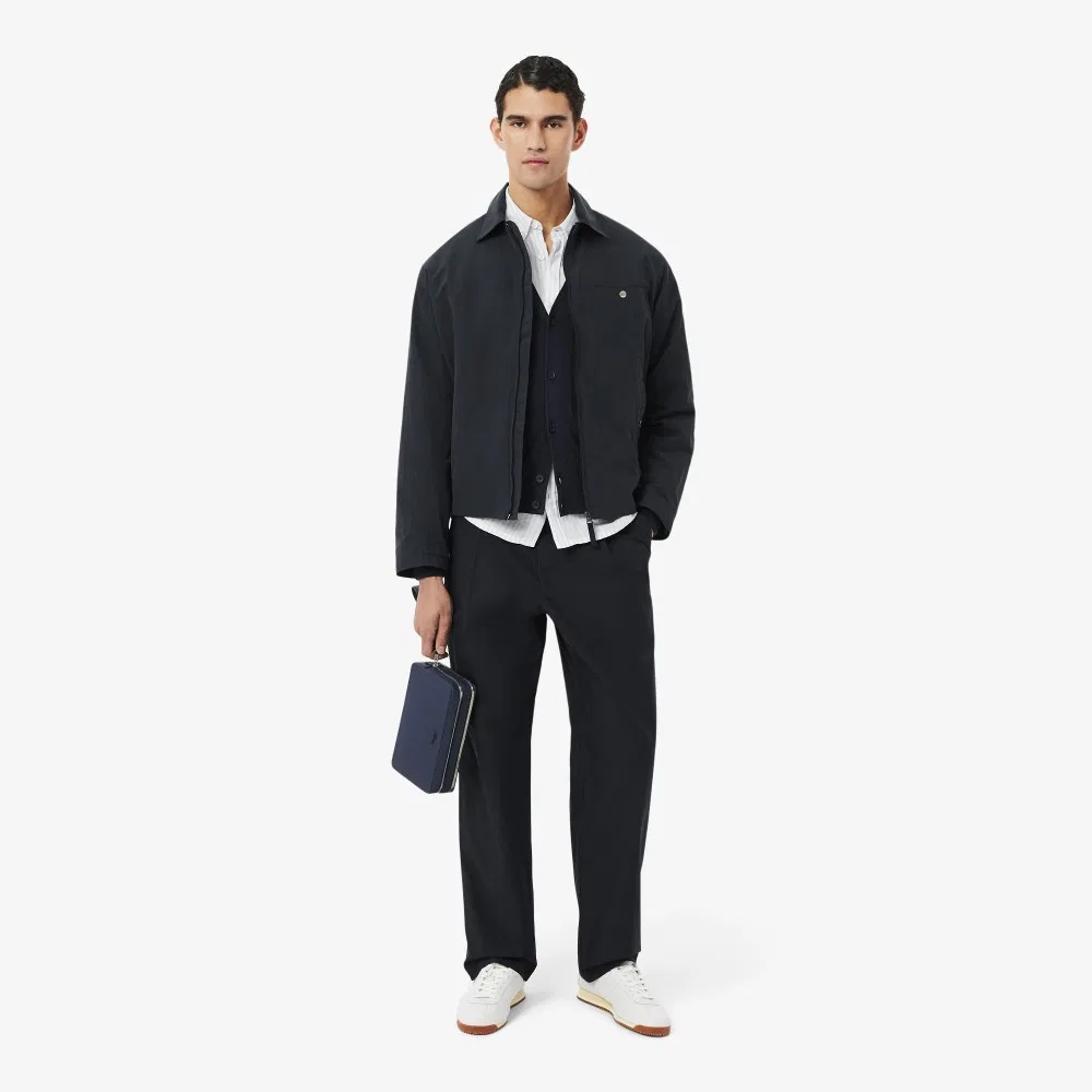 Мужской вязаный кардиган с V-образным вырезом Paris Pack тёмно-синий от Lacoste — фото 4