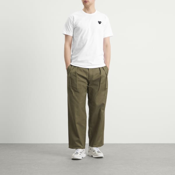 Базовая футболка с логотипом Comme Des Garçons Play, белый & черный — фото 4