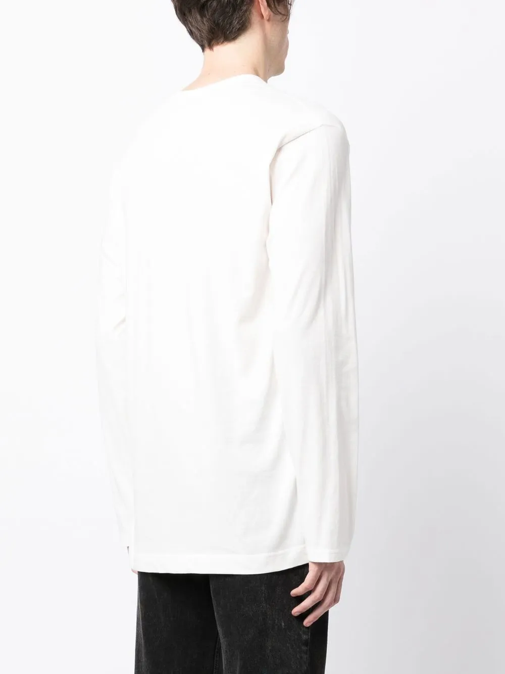 Футболка Pigment с длинными рукавами Yohji Yamamoto, белый — фото 4