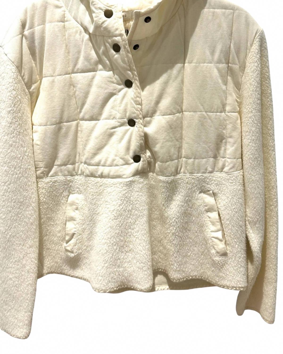 

Женская флисовая куртка с капюшоном цвета слоновой кости Mod-O-Doc, слоновая кость