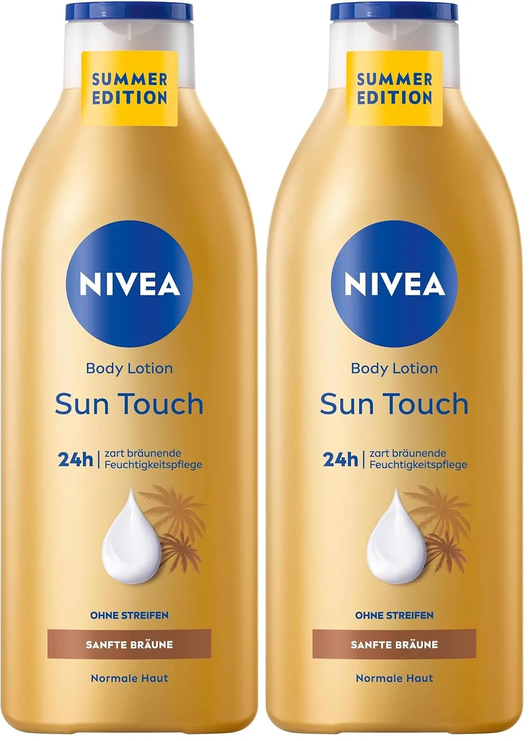 Лосьон для тела NIVEA Sun Touch с эффектом загара, 400 мл (2 шт.) Nivea, Multi-Coloured