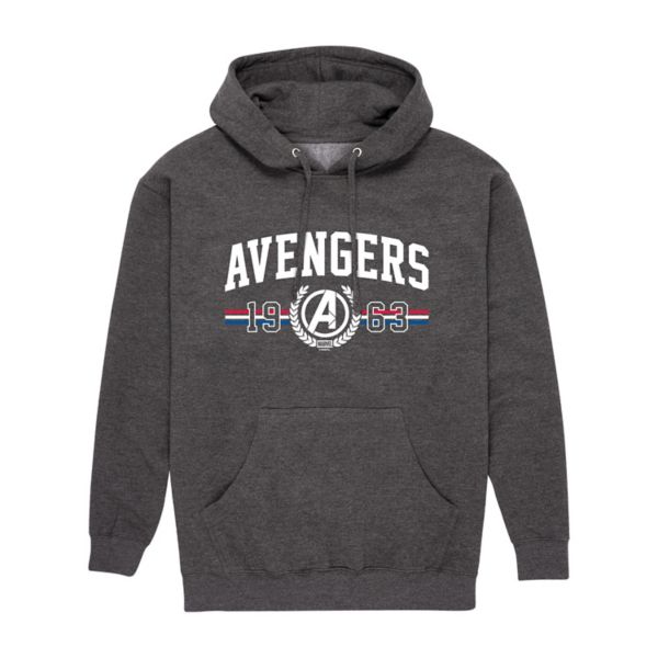 

Мужская толстовка с капюшоном The Avengers collegiate est 1963 Marvel, серый
