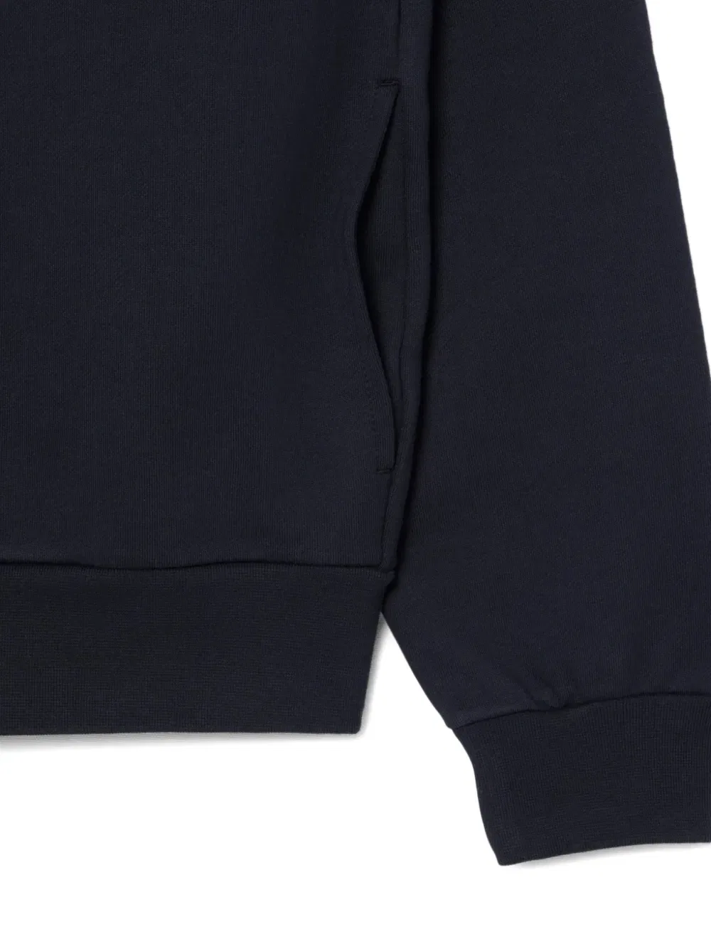 Хлопковая толстовка на молнии с цветовыми блоками Lacoste, синий — фото 4