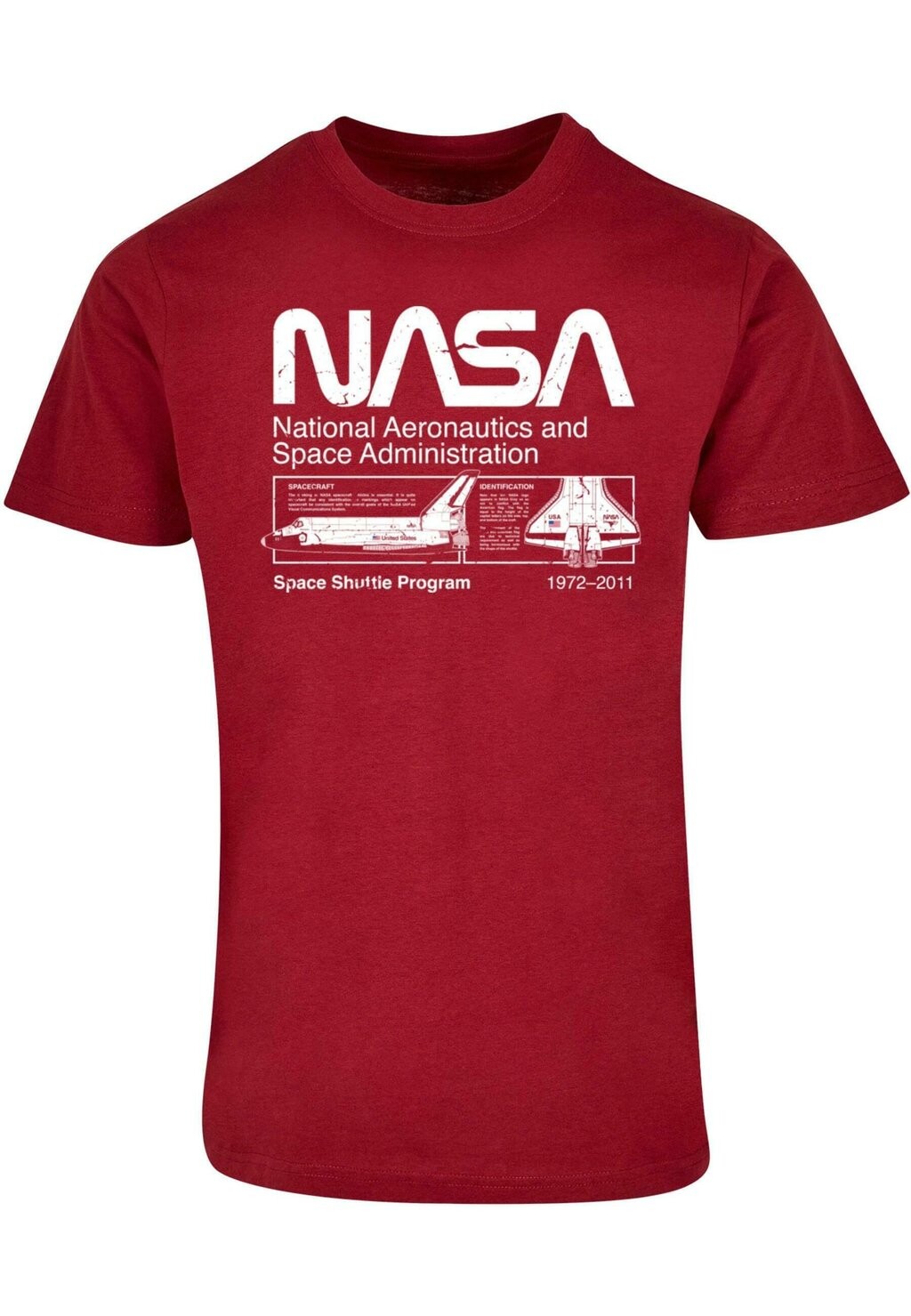 

Футболка с принтом NASA CLASSIC SPACE SHUTTLE ABSOLUTE CULT, цвет burgundy