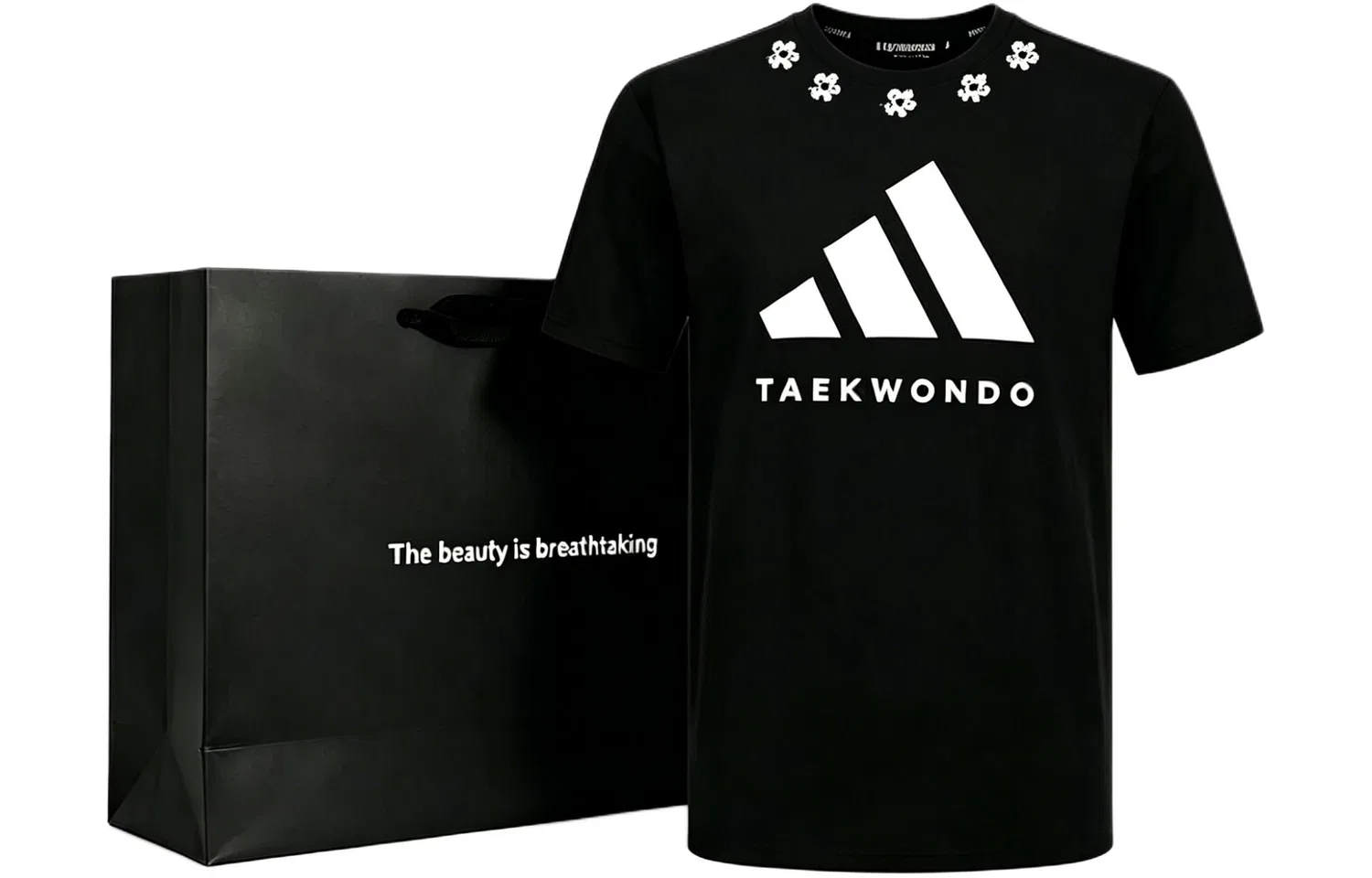 Футболка Taekwondo Adidas Black White