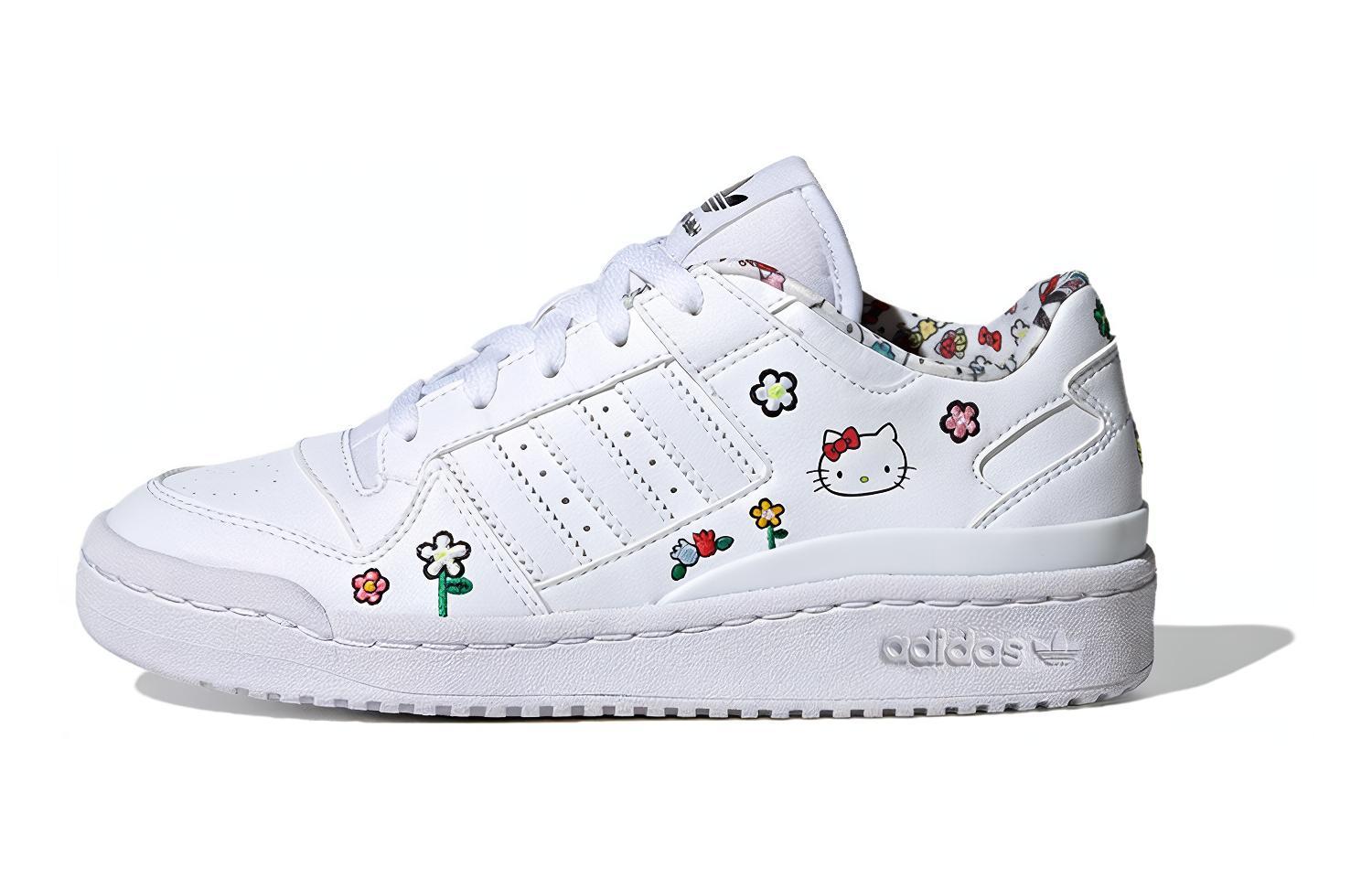 

Кеды Adidas Hello Kitty X Forum Low J 'Floral' Adidas Originals, белый