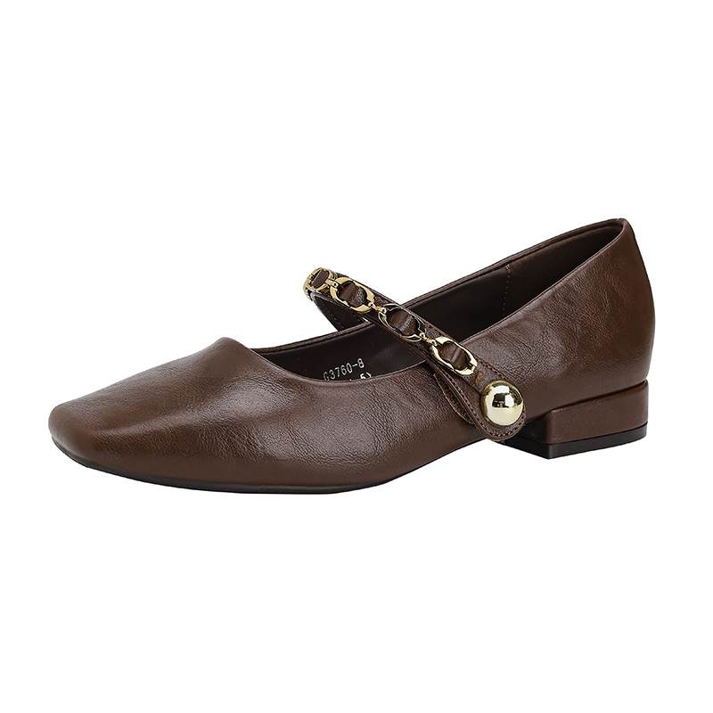 TATAYA Мэри Джейн туфли женские коричневые - тёмно-коричневые, цвет Dark Brown