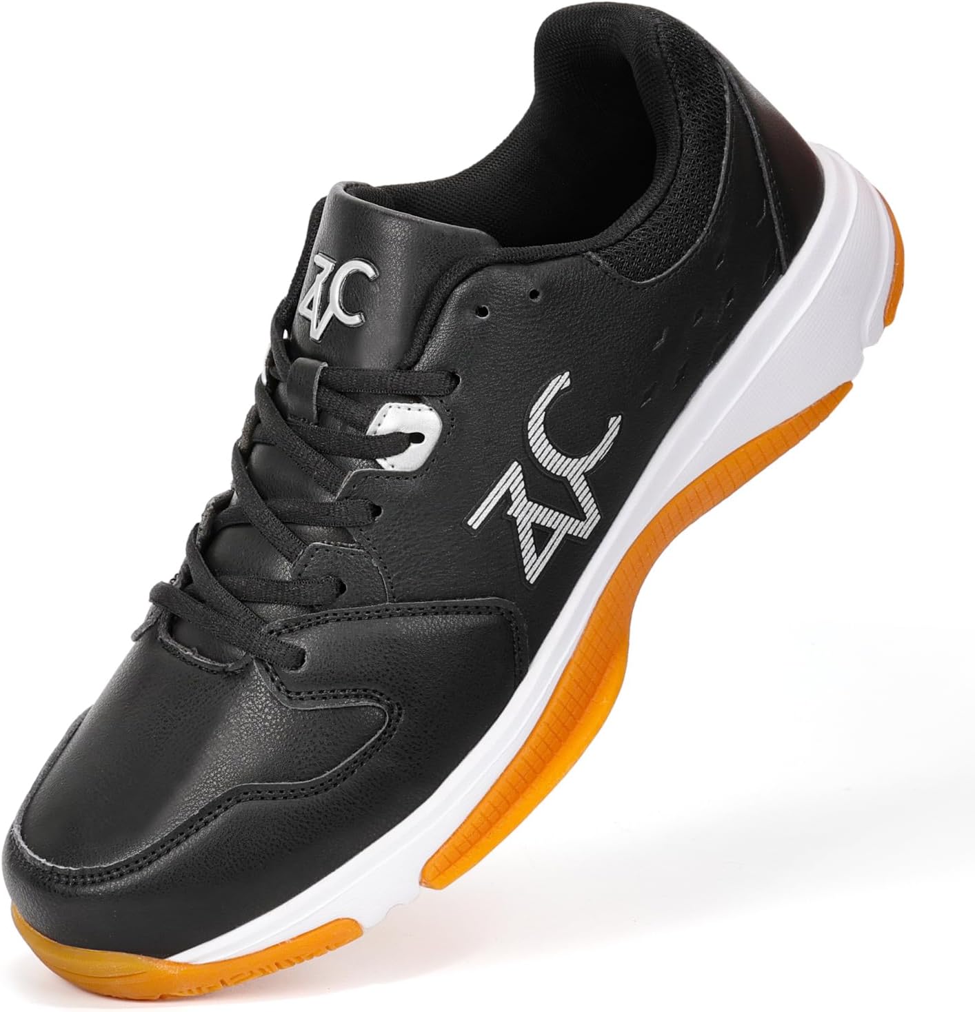 

Мужские кроссовки для пинг-понга ZVC, теннисные кроссовки для всех типов покрытия, спортивная обувь для ракетбола, бадминтона, сквоша, черный