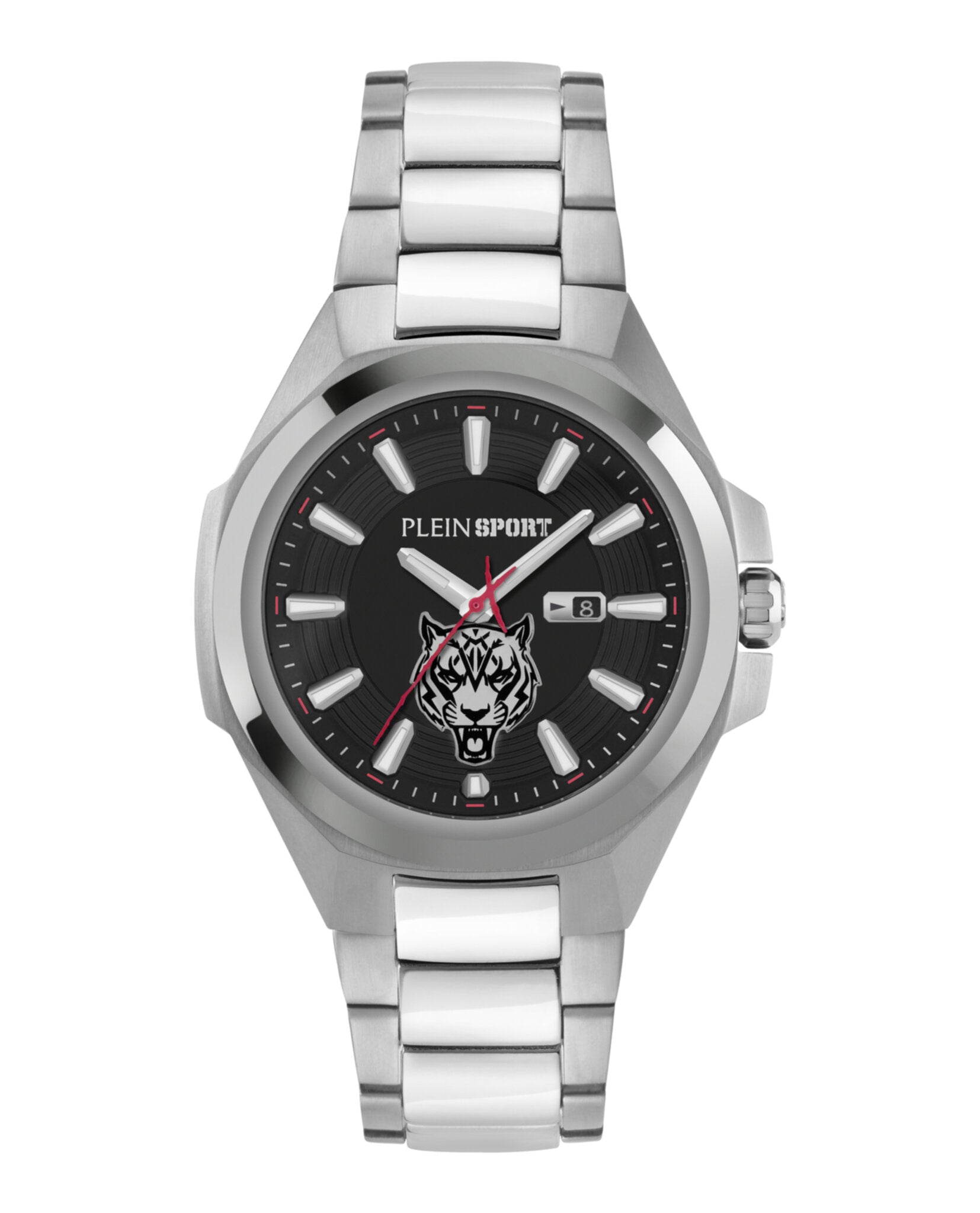 

Часы Tigermaster PLEIN SPORT, цвет silver/stainless steel/black