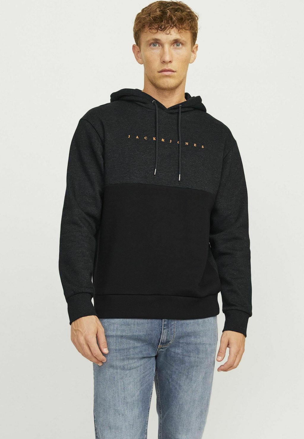 

Толстовка с капюшоном LOGO Jack & Jones, цвет Mottled Black