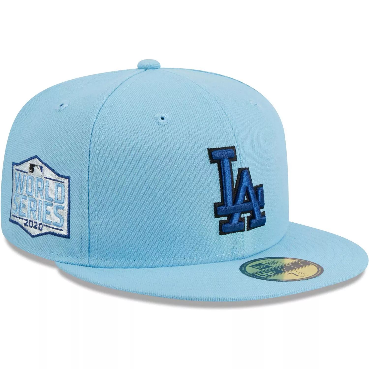 

Мужская приталенная кепка New Era голубая Los Angeles Dodgers 59FIFTY