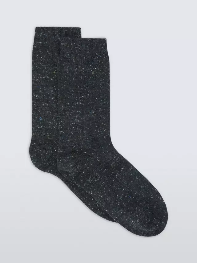 

Носки John Lewis Cotton Silk Blend Ankle, цвет charcoal