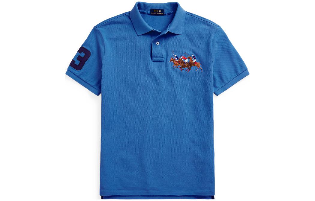 

Футболка поло мужская синяя Polo Ralph Lauren