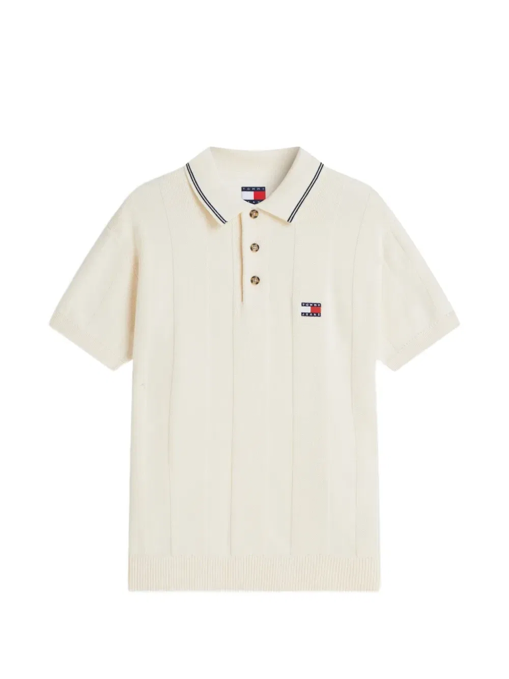 Рубашка-поло с нашивкой-логотипом Tommy Hilfiger, бежевый