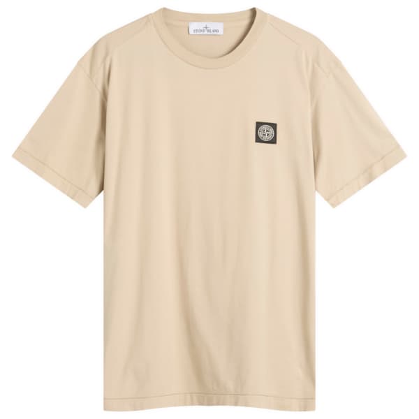 

Футболка с нашивкой-логотипом Stone Island, цвет desert