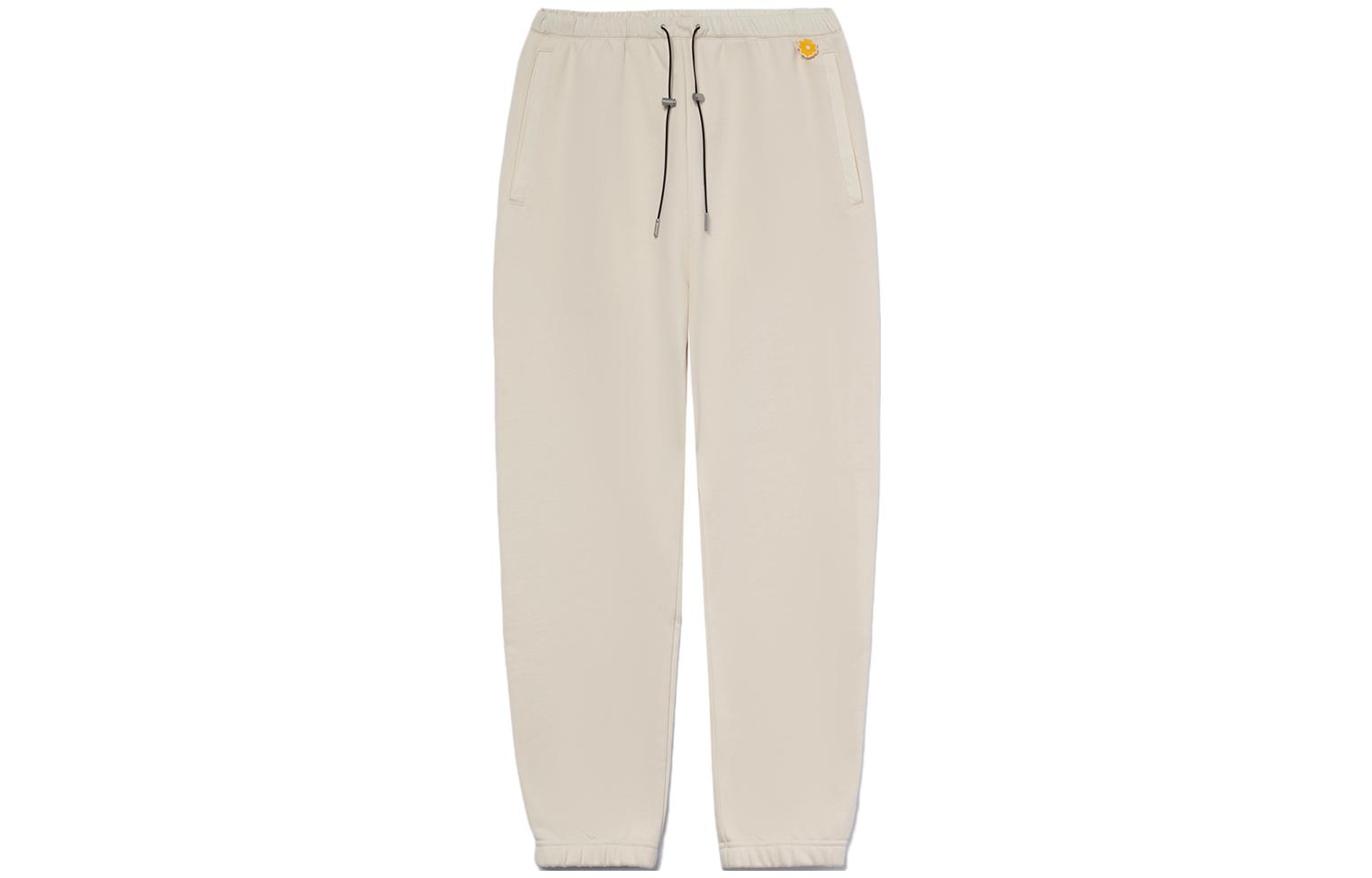 

Li-Ning Li Ning Sports Life Collection Вязаные спортивные штаны для женщин Eggnog Gray с манжетами