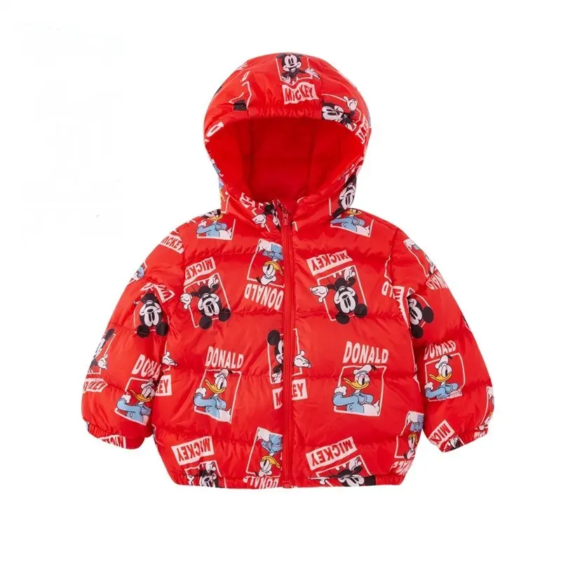 

Куртка пуховая Mickey Series для детей 3-7 лет Disney, красный
