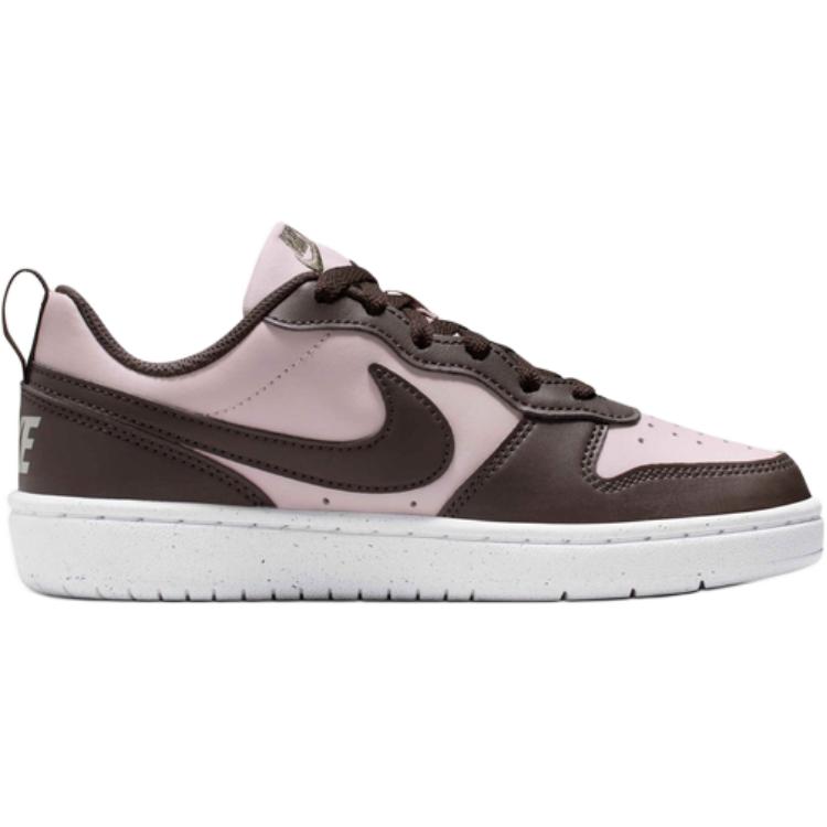 Nike Court Borough Low top детские скейтбординг кроссовки Black Pink для подростков — фото 2
