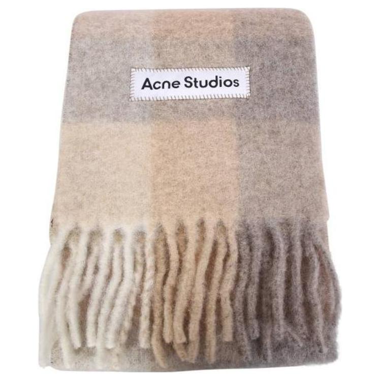 

Шерстяной шарф Acne Studios цвета хаки
